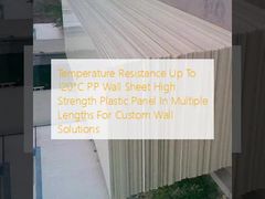 Durable PP Wall Sheet Waterproof & Heat Resistant