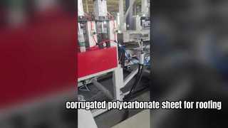 Corrugated polycarbonate sheet for roofing transparant UV resistant