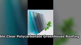 10 Years Clear Flat Roofing Polycarbonate Greenhouse Polycarbonate  Roof Sheets 