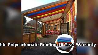 Durable Polycarbonate Roofing Sheets 10 Year Warranty
