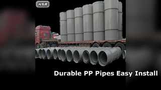 Durable PP Pipes: 6m Lengths, Easy Install