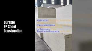 Durable PP Sheet: Heat Resistant Construction Material