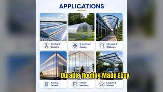Durable Polycarbonate Hollow Sheets for Roofing and Skylights