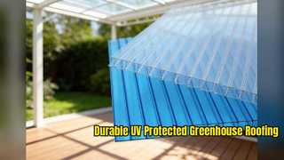 Durable UV Protected Polycarbonate Greenhouse Roof Sheets