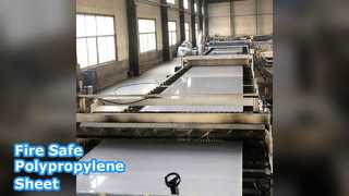 Flame Retardant Polypropylene Sheet - White Gray Blue