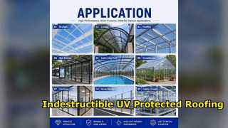 Heavy Duty Polycarbonate Solid Sheet UV Protected Roofing
