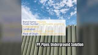 PP Pipes for Underground Irrigation & Drainage