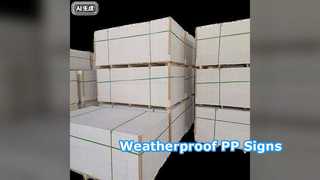 Durable PP Advertising Board Weatherproof Signs